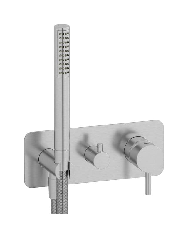 IB Rubinetterie MilanoTorino – Μπαταρία Νιπτήρα Τοίχου – Brushed Nickel (MT313SS)