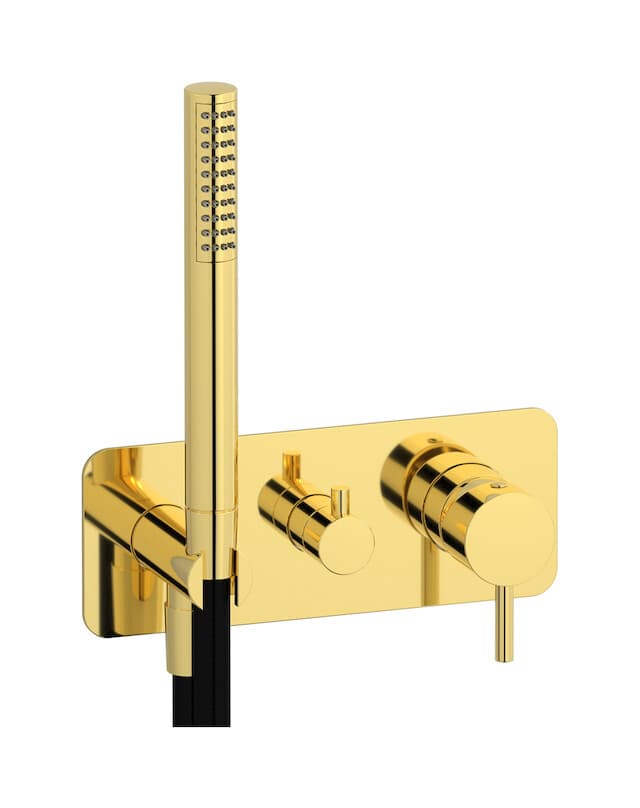 IB Rubinetterie MilanoTorino – Μπαταρία Νιπτήρα Τοίχου – Gold (MT313OO)