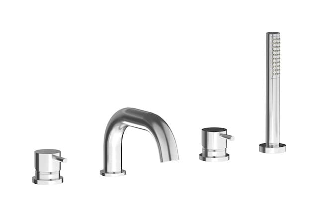 IB Rubinetterie MilanoTorino – Μπαταρία Μπανιέρας Πάγκου – Brushed Nickel (MT396SS)