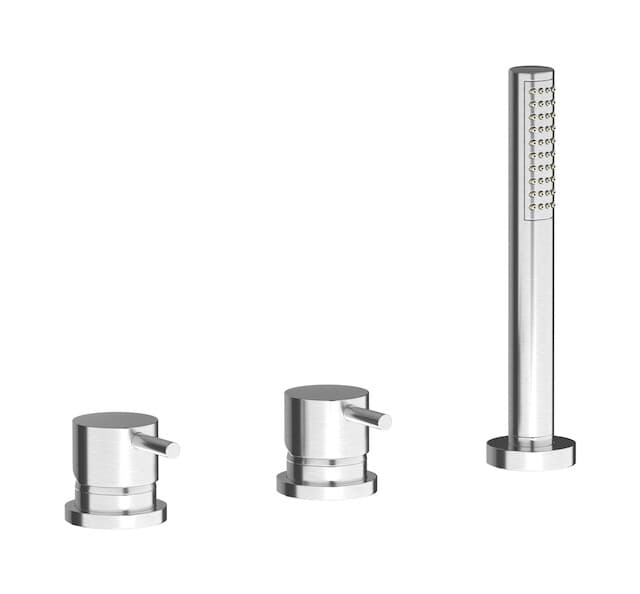 IB Rubinetterie MilanoTorino – Μπαταρία Μπανιέρας – Brushed Nickel (MT397SS)