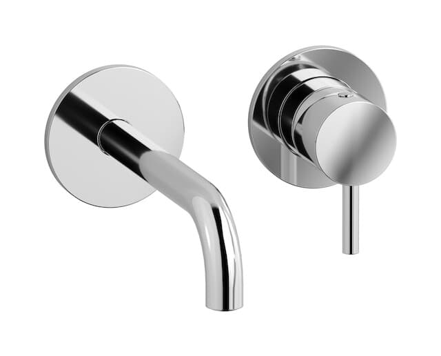 IB Rubinetterie MilanoTorino – Μπαταρία Νιπτήρα Τοίχου – Chrome (MT406CC)