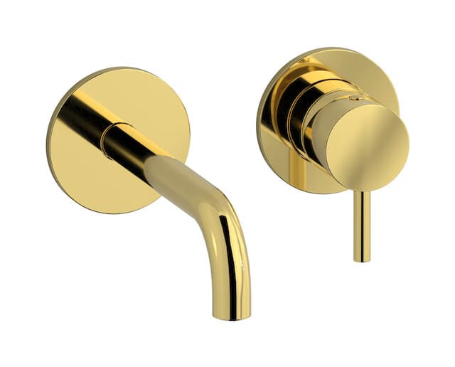 IB Rubinetterie MilanoTorino – Μπαταρία Νιπτήρα Τοίχου – Gold (MT406OO)