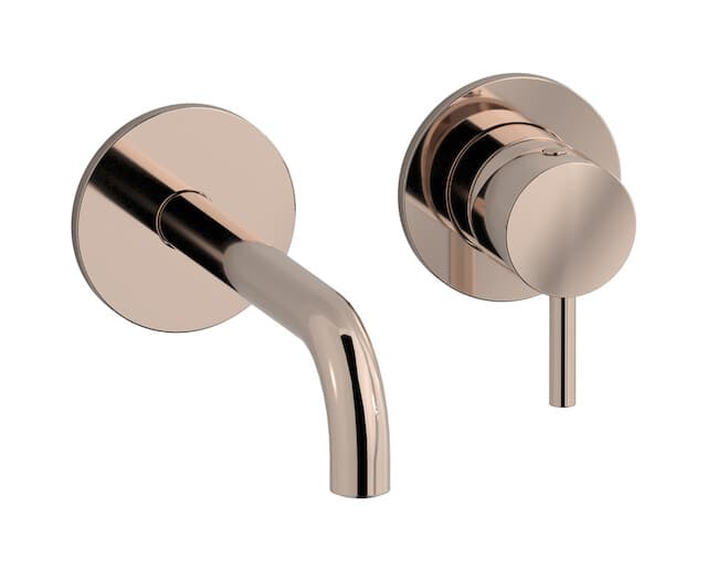 IB Rubinetterie MilanoTorino – Μπαταρία Νιπτήρα Τοίχου – Rose Gold (MT406RS)