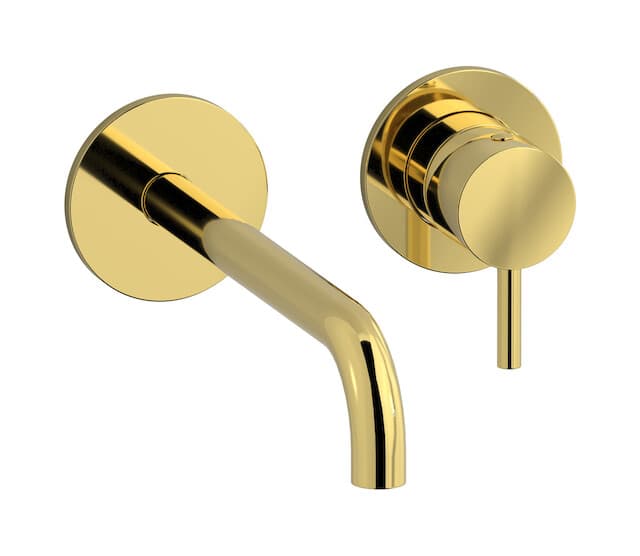 IB Rubinetterie MilanoTorino – Μπαταρία Νιπτήρα Τοίχου – Gold (MT407OO)