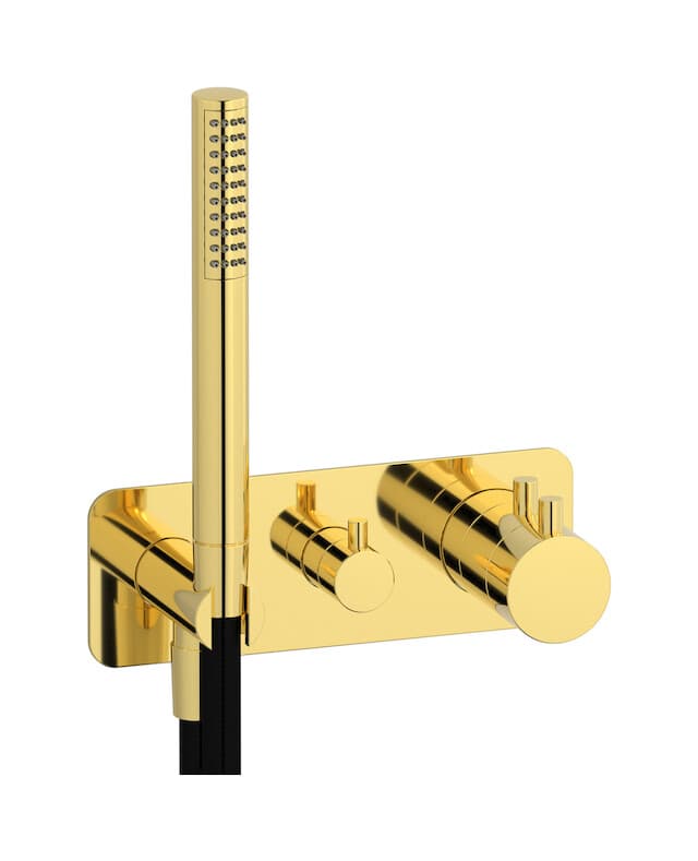 IB Rubinetterie MilanoTorino – Θερμοστατικός Μίκτης Ντους – Gold (MT613OO)