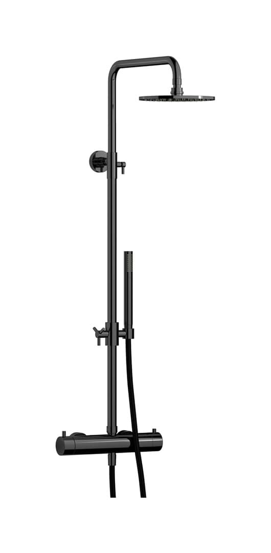 IB Rubinetterie Indoor Shower – Σετ Ντους – Black Chrome (MT801CF)