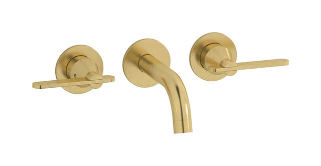 IB Rubinetterie Soho – Μπαταρία Νιπτήρα Τοίχου – Natural Brass (OH306ON)
