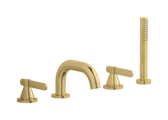 IB Rubinetterie Soho – Μπαταρία Μπανιέρας Πάγκου – Natural Brass (OH396ON)