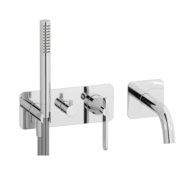 IB Rubinetterie Soho – Μπαταρία Μπανιέρας Τοίχου – Chrome (OH398CC)