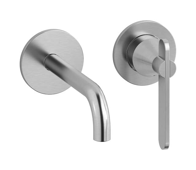 IB Rubinetterie Soho – Μπαταρία Νιπτήρα Τοίχου – Brushed Nickel (OH406SS)