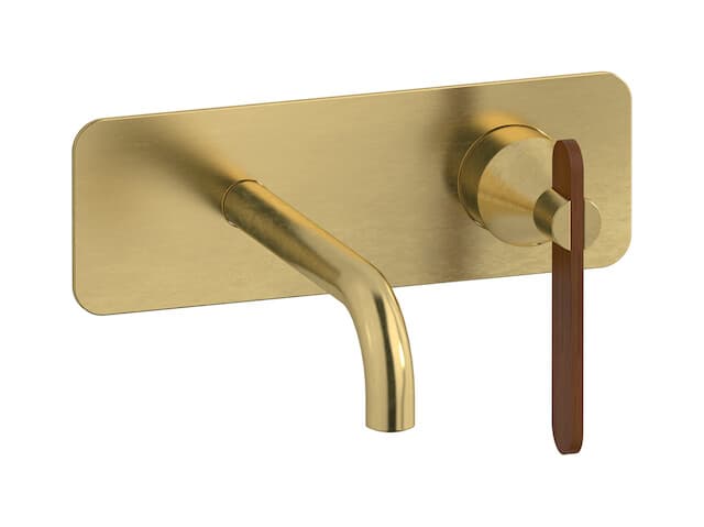 IB Rubinetterie Soho – Μπαταρία Νιπτήρα Τοίχου – Natural Brass (OL206ON)
