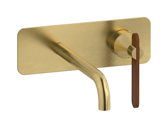 IB Rubinetterie Soho – Μπαταρία Νιπτήρα Τοίχου – Natural Brass (OL207ON)