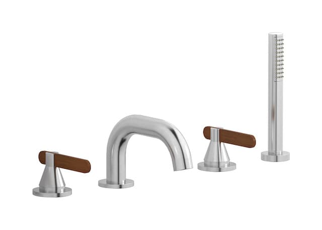 IB Rubinetterie Soho – Μπαταρία Μπανιέρας Πάγκου – Brushed Nickel (OL396SS)