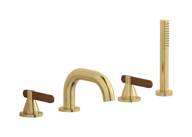 IB Rubinetterie Soho – Μπαταρία Μπανιέρας Πάγκου – Natural Brass (OL396ON)