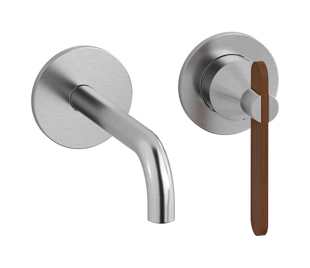 IB Rubinetterie Soho – Μπαταρία Νιπτήρα Τοίχου – Brushed Nickel (OL406SS)