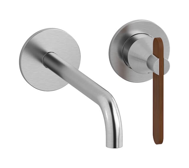 IB Rubinetterie Soho – Μπαταρία Νιπτήρα Τοίχου – Brushed Nickel (OL407SS)