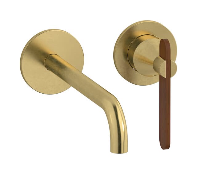 IB Rubinetterie Soho – Μπαταρία Νιπτήρα Τοίχου – Natural Brass (OL407ON)