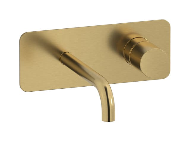 IB Rubinetterie Brera – Μπαταρία Νιπτήρα Τοίχου – Brushed Gold (RR206OS)