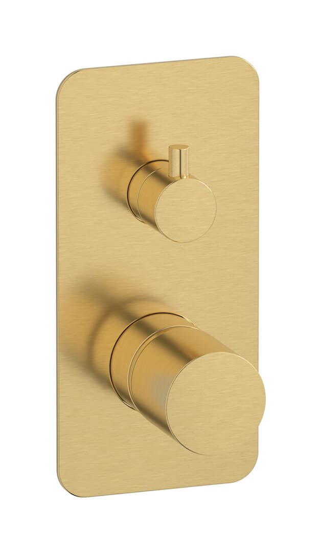 IB Rubinetterie Brera – Μπαταρία Νιπτήρα Τοίχου – Brushed Gold (RR310OS)