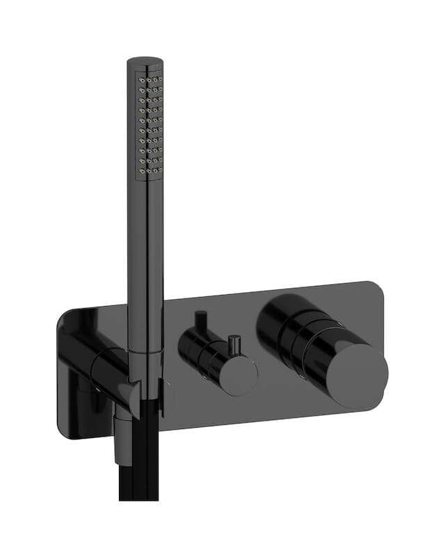 IB Rubinetterie Brera – Εξωτερικά Μέρη Εντοιχισμού Ντους – Black Chrome (RR313CF)