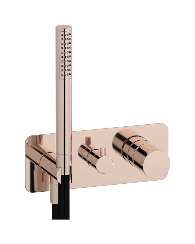 IB Rubinetterie Brera – Μπαταρία Νιπτήρα Τοίχου – Rose Gold (RR313RS)