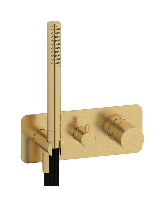 IB Rubinetterie Brera – Εξωτερικά Μέρη Εντοιχισμού Ντους – Brushed Gold (RR314OS)