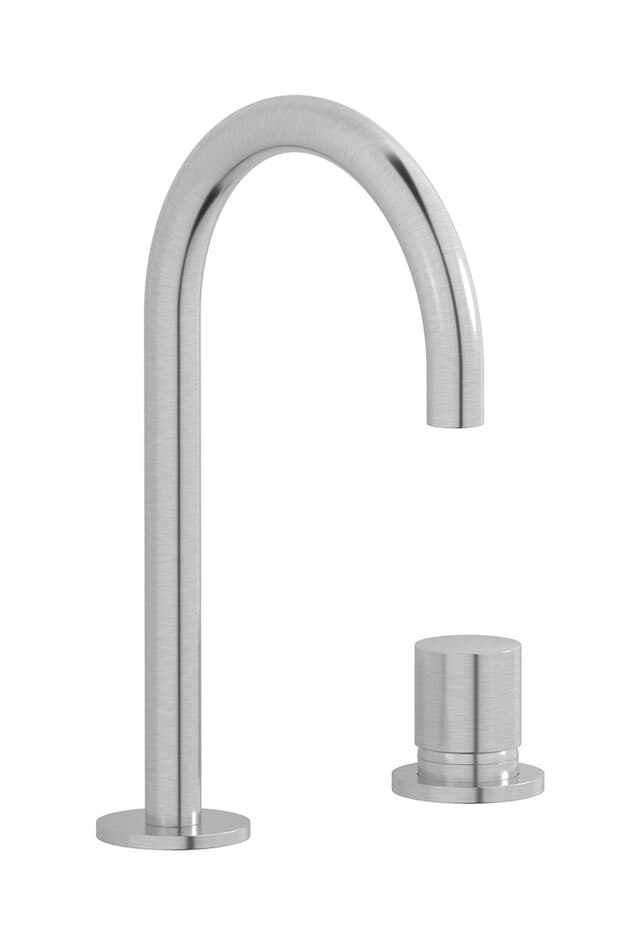 IB Rubinetterie Brera – Μπαταρία Νιπτήρα Τοίχου – Brushed Nickel (RR394SS)