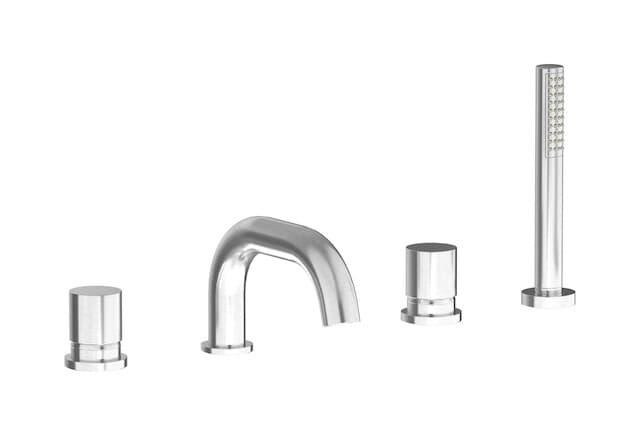 IB Rubinetterie Brera – Μπαταρία Μπανιέρας Πάγκου – Brushed Nickel (RR396SS)