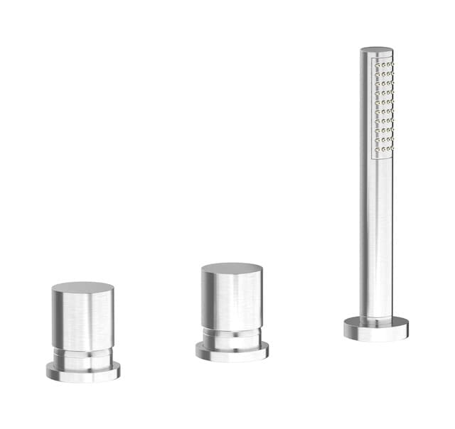 IB Rubinetterie Brera – Μπαταρία Μπανιέρας – Brushed Nickel (RR397SS)
