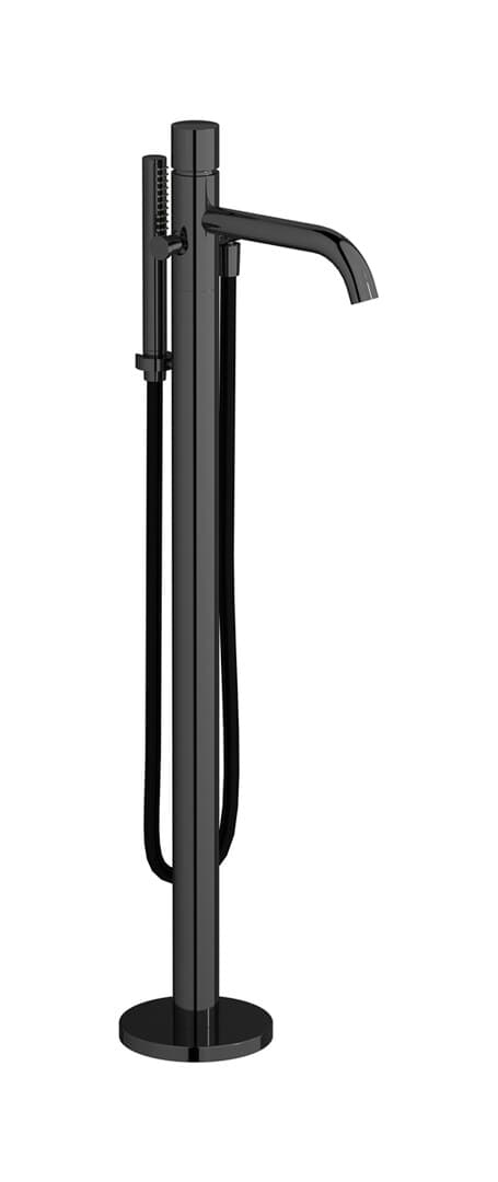 IB Rubinetterie Brera – Μπαταρία Μπανιέρας Δαπέδου – Black Chrome (RR399CF)