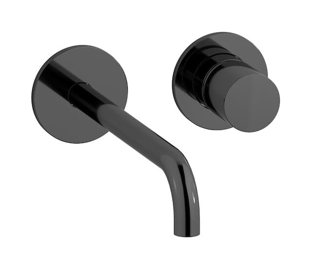 IB Rubinetterie Brera – Μπαταρία Νιπτήρα Τοίχου – Black Chrome (RR407CF)