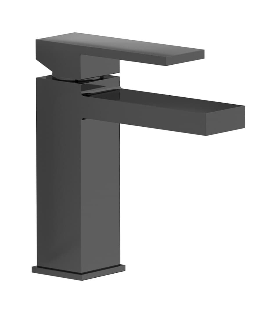 IB Rubinetterie Rubacuori – Μπαταρία Νιπτήρα – Black Chrome (RU200CF)