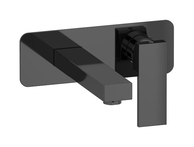IB Rubinetterie Rubacuori – Μπαταρία Νιπτήρα Τοίχου – Black Chrome (RU206CF)