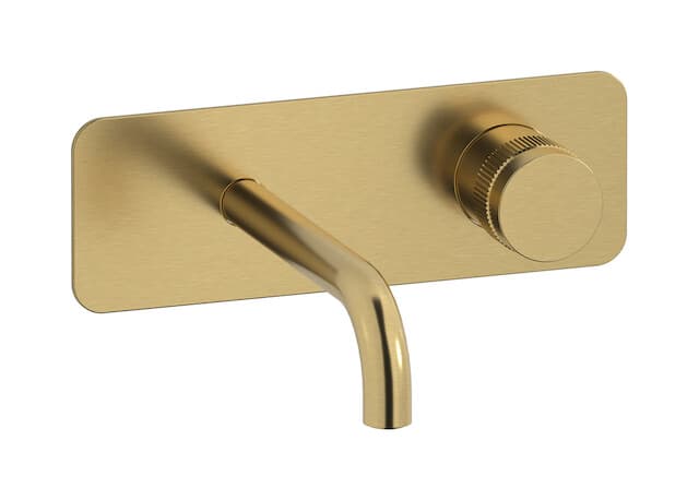 IB Rubinetterie Reflex – Μπαταρία Νιπτήρα Τοίχου – Brushed Gold (RX206OS)