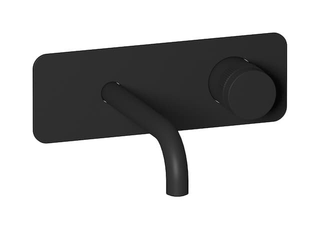 IB Rubinetterie Reflex – Μπαταρία Νιπτήρα Τοίχου – Matt Black (RX206NP)
