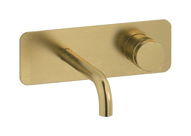 IB Rubinetterie Reflex – Μπαταρία Νιπτήρα Τοίχου – Natural Brass (RX206ON)