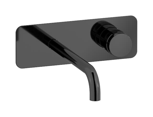 IB Rubinetterie Reflex – Μπαταρία Νιπτήρα Τοίχου – Black Chrome (RX207CF)