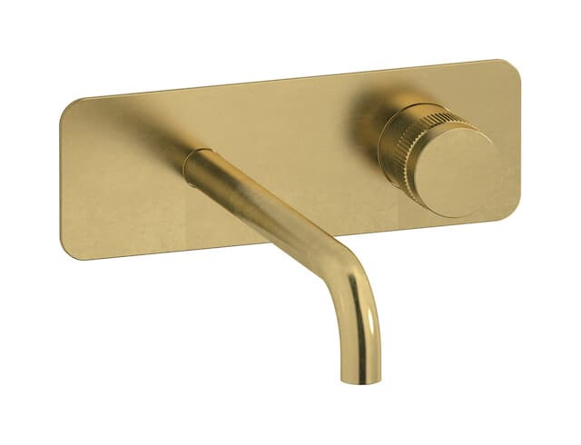 IB Rubinetterie Reflex – Μπαταρία Νιπτήρα Τοίχου – Natural Brass (RX207ON)