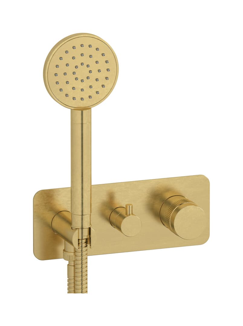 IB Rubinetterie Reflex – Μπαταρία Νιπτήρα Τοίχου – Natural Brass (RX314ON)