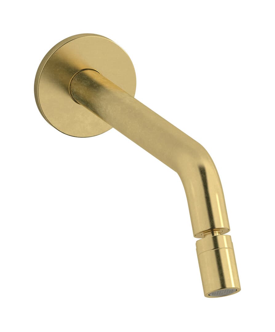 IB Rubinetterie Reflex – Μπαταρία Μπιντέ Τοίχου – Natural Brass (RX317ON)