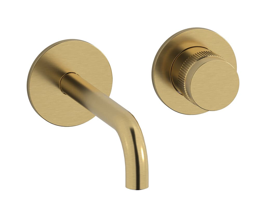 IB Rubinetterie Reflex – Μπαταρία Νιπτήρα Τοίχου – Brushed Gold (RX406OS)