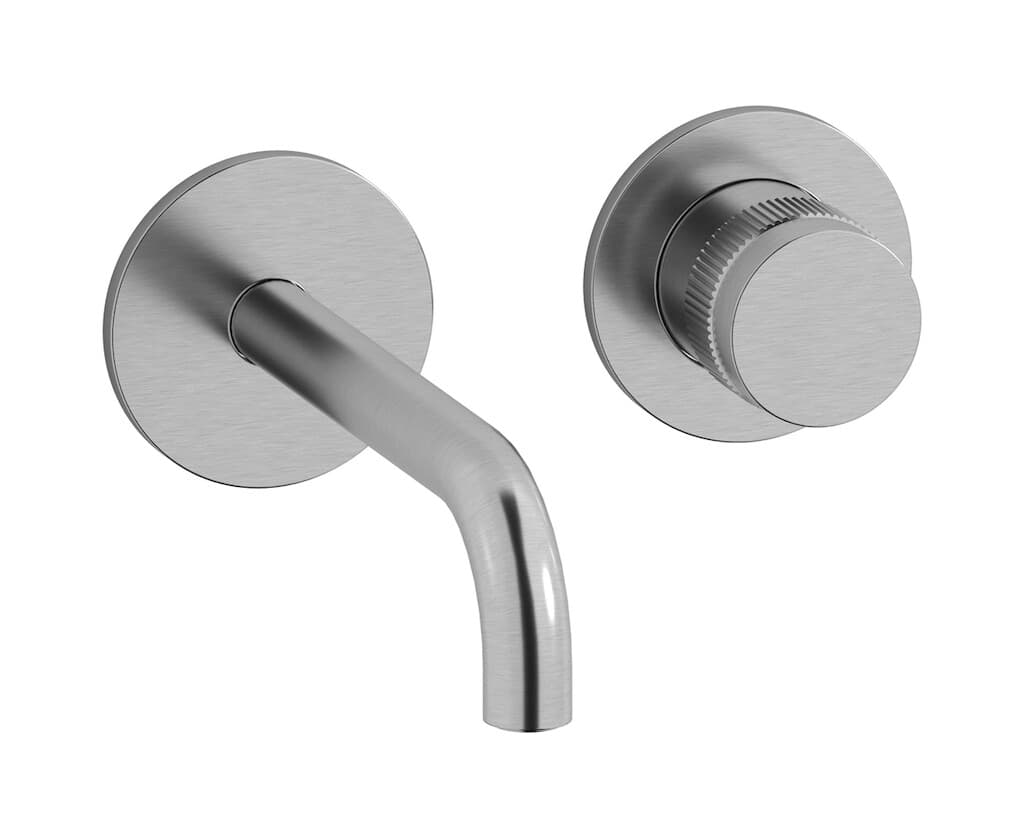 IB Rubinetterie Reflex – Μπαταρία Νιπτήρα Τοίχου – Brushed Nickel (RX406SS)