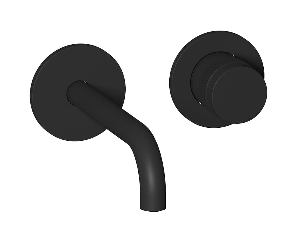 IB Rubinetterie Reflex – Μπαταρία Νιπτήρα Τοίχου – Matt Black (RX406NP)