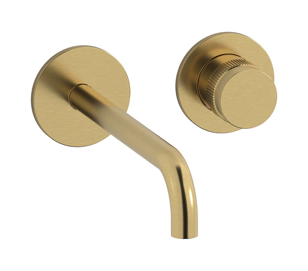 IB Rubinetterie Reflex – Μπαταρία Νιπτήρα Τοίχου – Brushed Gold (RX407OS)