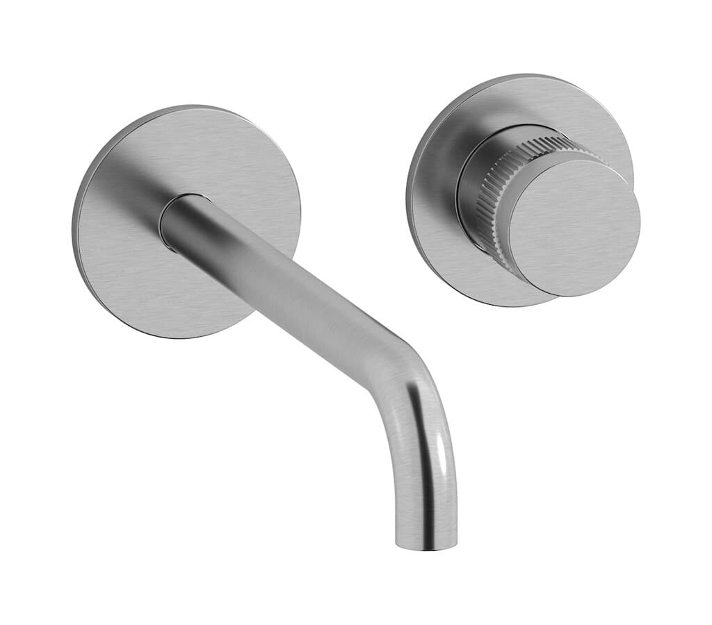 IB Rubinetterie Reflex – Μπαταρία Νιπτήρα Τοίχου – Brushed Nickel (RX407SS)
