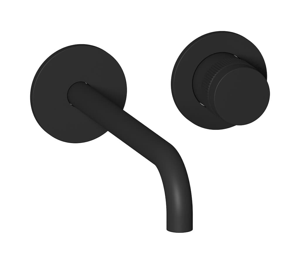 IB Rubinetterie Reflex – Μπαταρία Νιπτήρα Τοίχου – Matt Black (RX407NP)