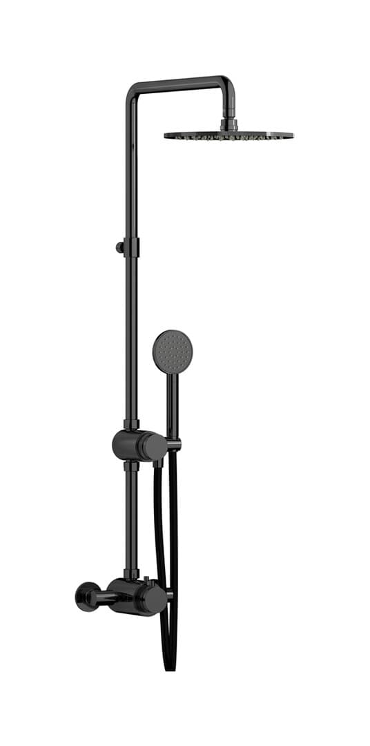 IB Rubinetterie Indoor Shower – Σετ Ντους – Black Chrome (RX800CF)