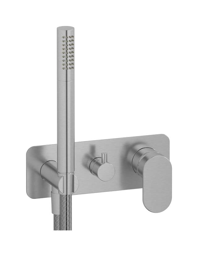 IB Rubinetterie Superbox – Μπαταρία Νιπτήρα Τοίχου – Brushed Nickel (SB314SS)