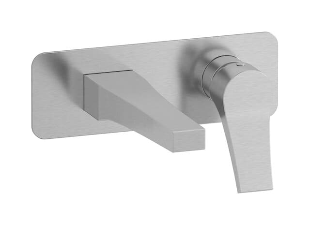 IB Rubinetterie Twitter – Μπαταρία Νιπτήρα Τοίχου – Brushed Nickel (TW206SS)
