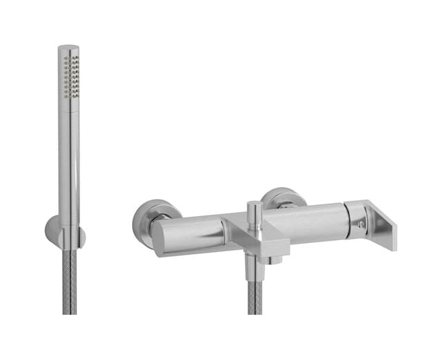 IB Rubinetterie Twitter – Μπαταρία Μπανιέρας Τοίχου – Brushed Nickel (TW250SS)